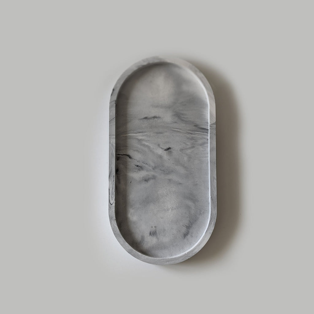 Marble Oval Display Tray
