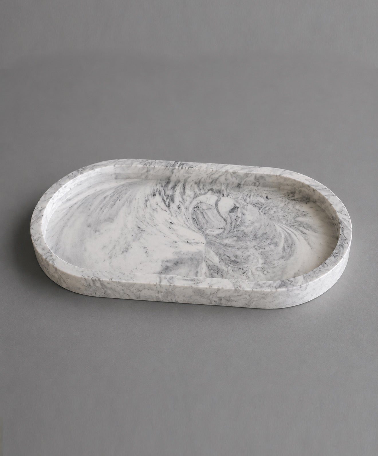 Marble Oval Display Tray
