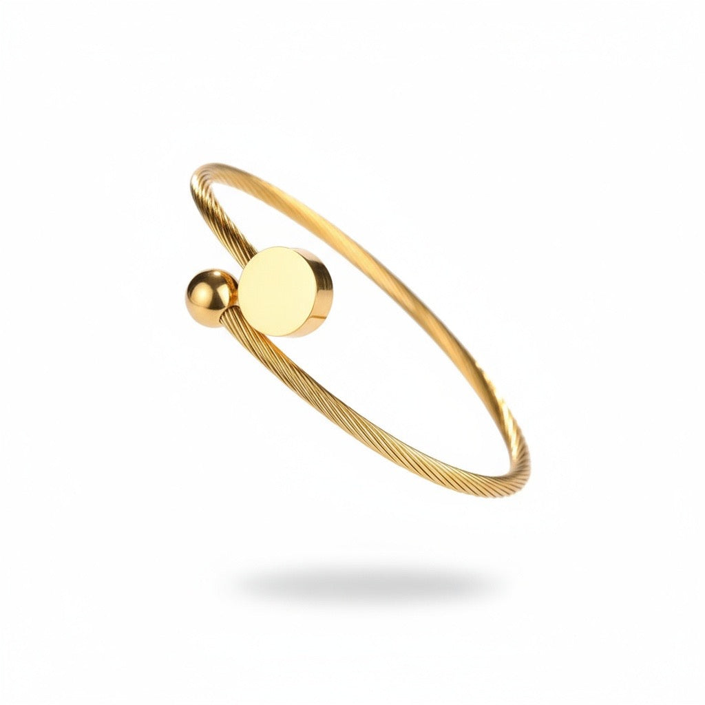Olilvury Gold Wire Bracelet – Symbol of Balance and Vision